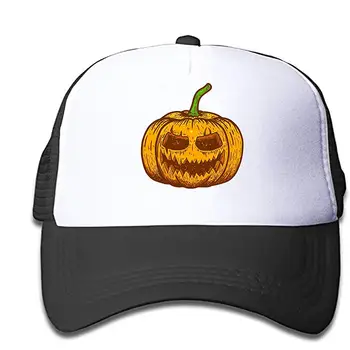 

Halloween Faces Baseball Cap Adjustable Trucker Hat for Children