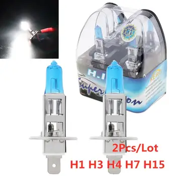 

Super Bright Halogen Bulbs H1 H3 H4 H7 H15 55W 12V 6000K Car Xenon Halogen Lamp Auto Front Headlight Fog Bulbs for Cars Vehicles