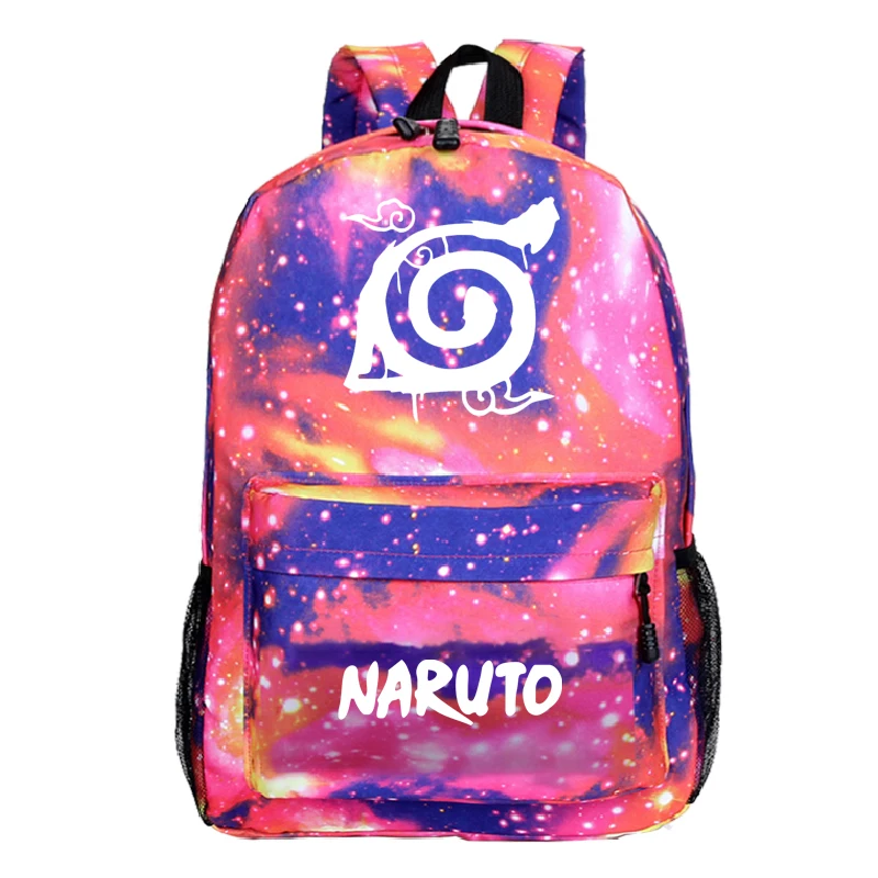 Рюкзаки Naruto школьные рюкзаки для подростков с рисунком звездного неба дорожные