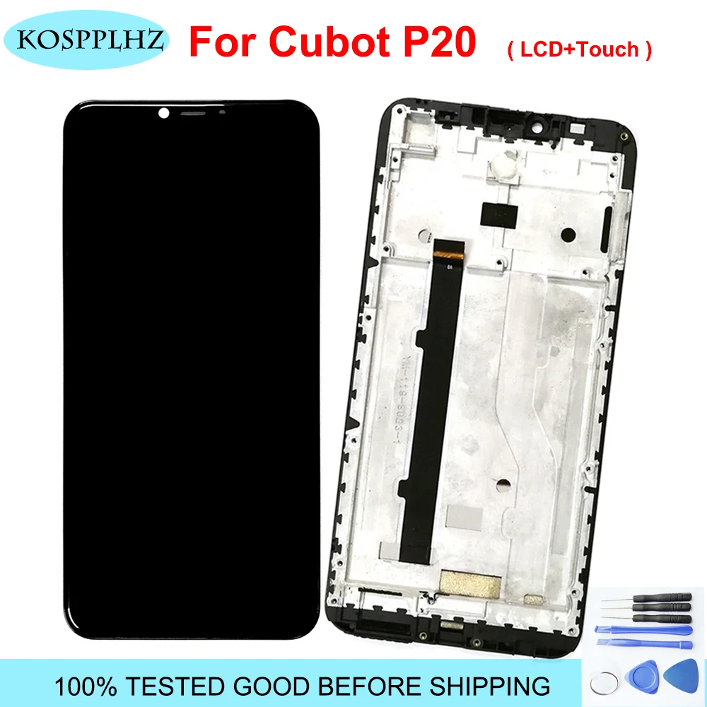 Протестировано для Cubot P20 ЖК-дисплей сенсорный экран сборка дигитайзер Замена для Cubot P20 с рамкой ЖК-экран