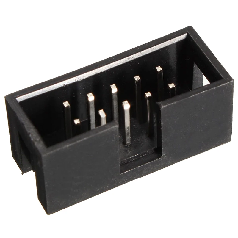 

20x 2.54mm 10Pin 2x5pin Double Row Straight Male Header Connector IDC Socket Box