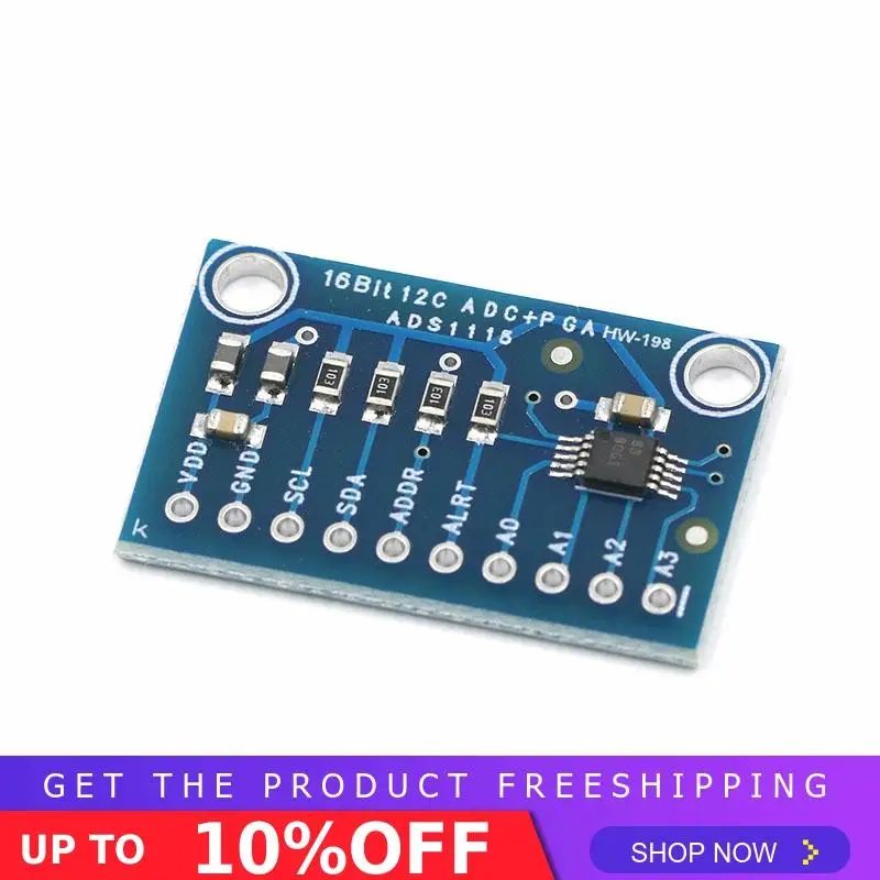 16 бит I2C ADS1115 модуль АЦП 4 канальный DVR с Pro усилитель для Arduino RPi