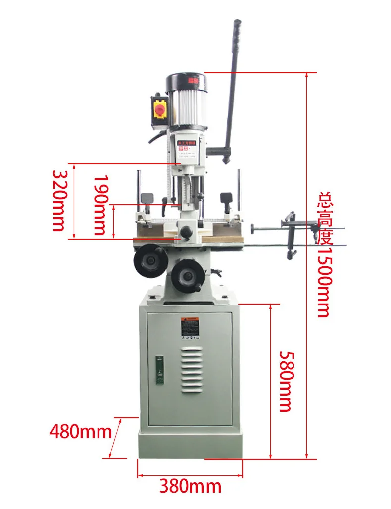 Woodworking Jointer Machine Tenoning Machine Opening Square Hole Multifunction Manual Driller Mortise Tools