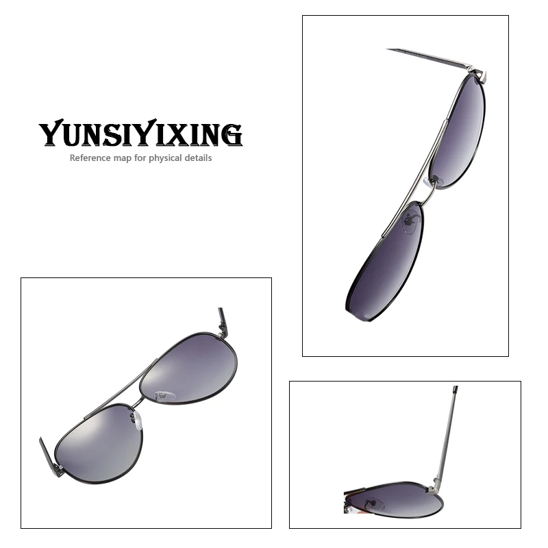 Мужские поляризованные солнцезащитные очки YUNSIYIXING брендовые Винтажные