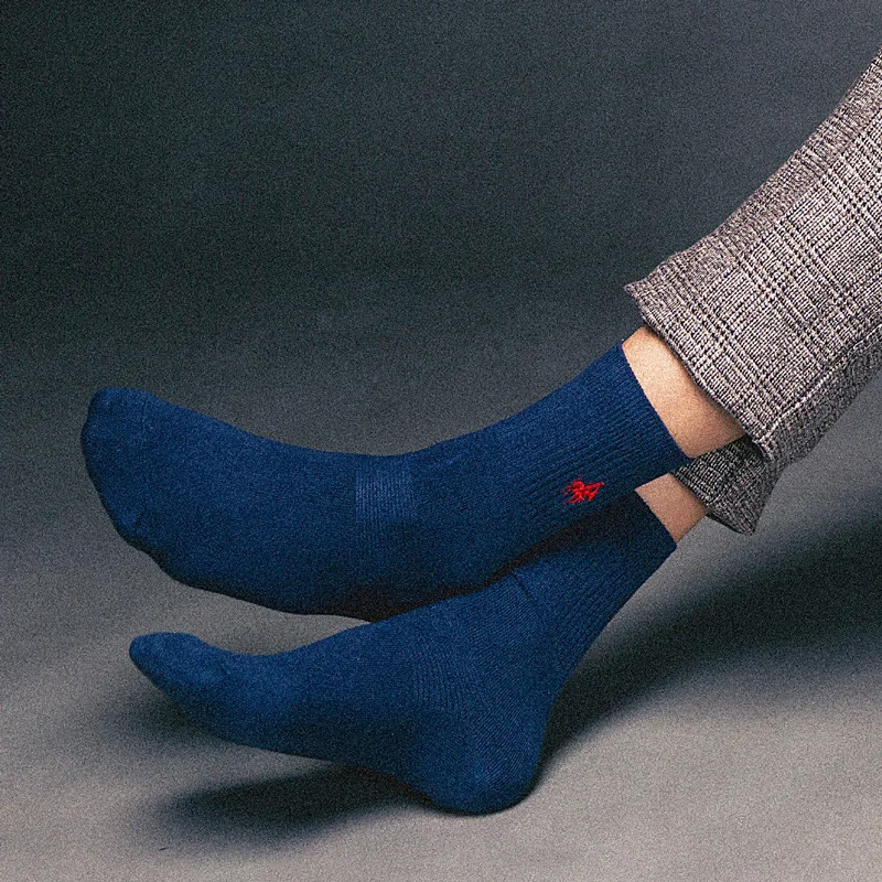 Новые носки мужские хлопковые нарядные носки брендовые новые деловые мужские носки мужские длинные носки высокого качества для отдыха в подарок Размер 39-44-7