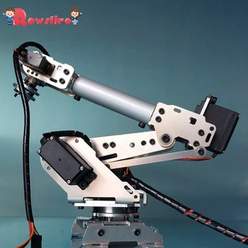 

DIY 6DOF Mechanical Arm Robot Kit PS2 Remote Control Robot For Arduino