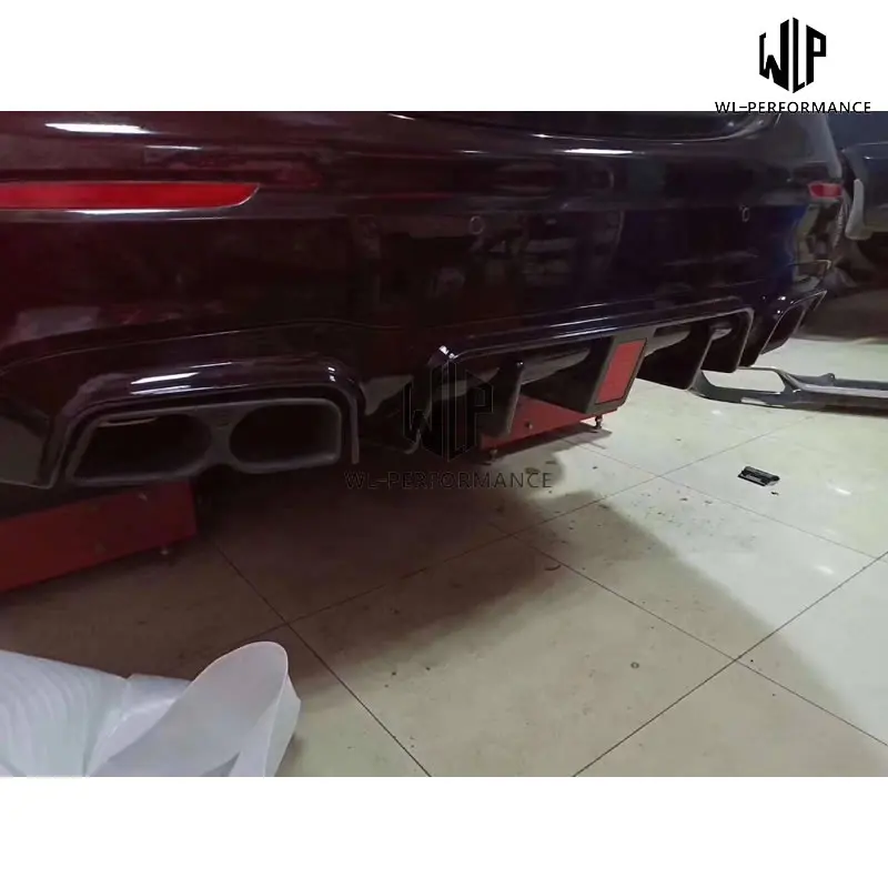 W213 Крючки из высококачественного АБС-пластика на детскую задний диффузор с светодиодный свет и выхлопная труба для Mercedes Benz W213 Комплект кузова