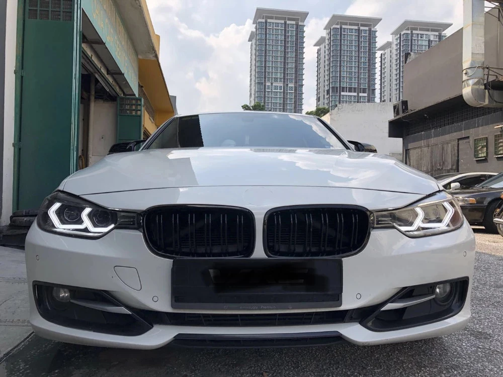 Белый кристалл глаза Ангела наборы знаковых M4 Стиль дневной свет DRL для BMW 3 серии F30 320i 328i 335i 330i 340i 318i 330e 340i 2013-17