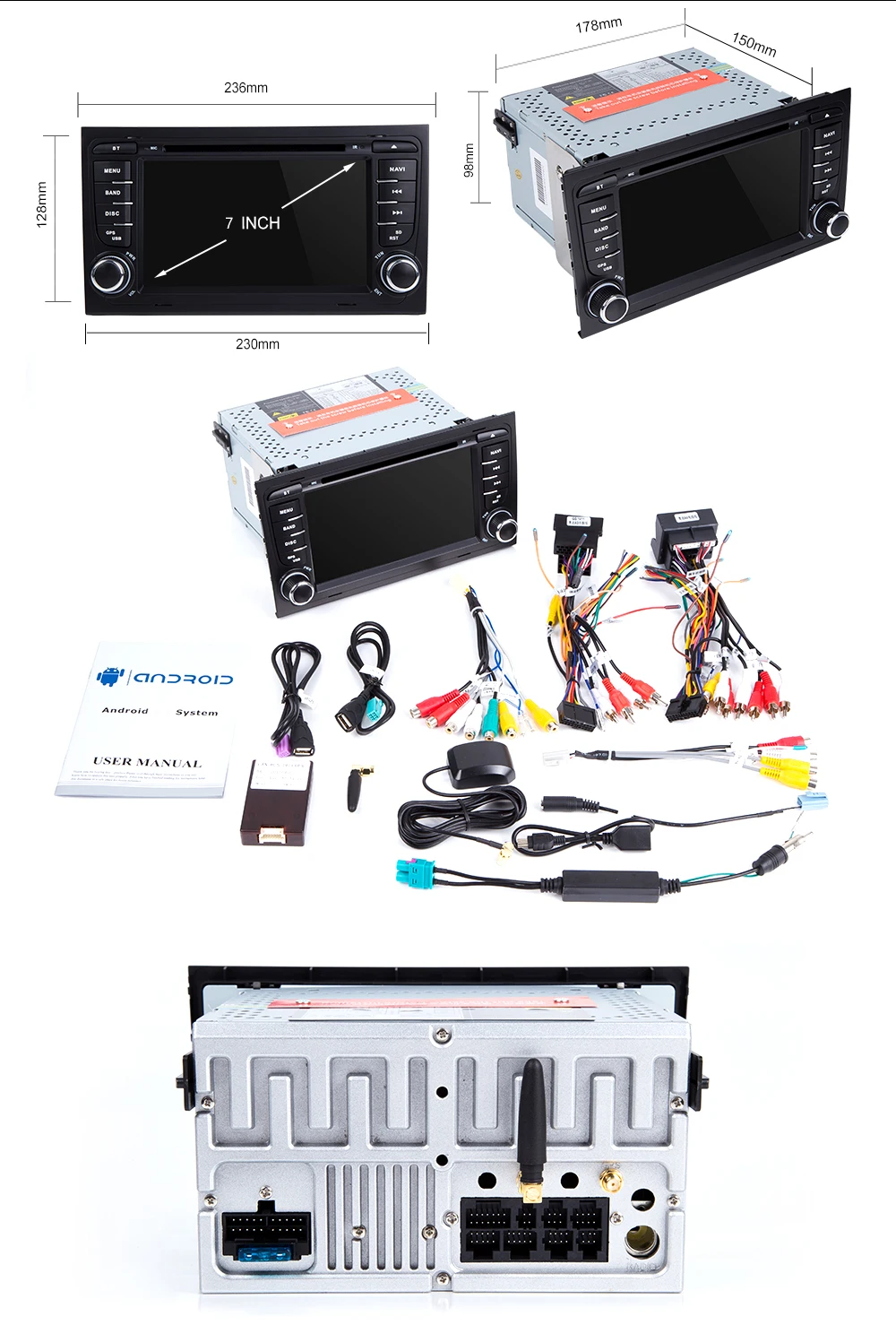 Top 4GB 2 Din Car Radio GPS Android 9.0 Car DVD Player for Audi A4 B8 S4 B6 B7 RS4 8E 8H B9Seat Exeo 2002-2008 Navigation Multimedia 19