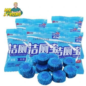 

5pcs Magic Automatic Flush WC Toilet Cleaner Helper Fragrant Ball Stain Remover Blue Tablet Tank Household Chemicals