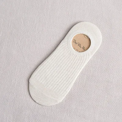 AOMU/японские хлопковые летние новые тонкие женские носки однотонные невидимые носки короткие плетеные носки ручной работы для девочек - Цвет: 4