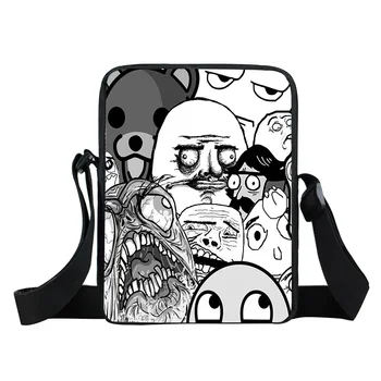 

Women Messenger Bags 3D-Printing Weird and Funny Photo Shoulder Bag Handbags Cute Photo Children Crossbody Bag Bolsos Mujer Q6