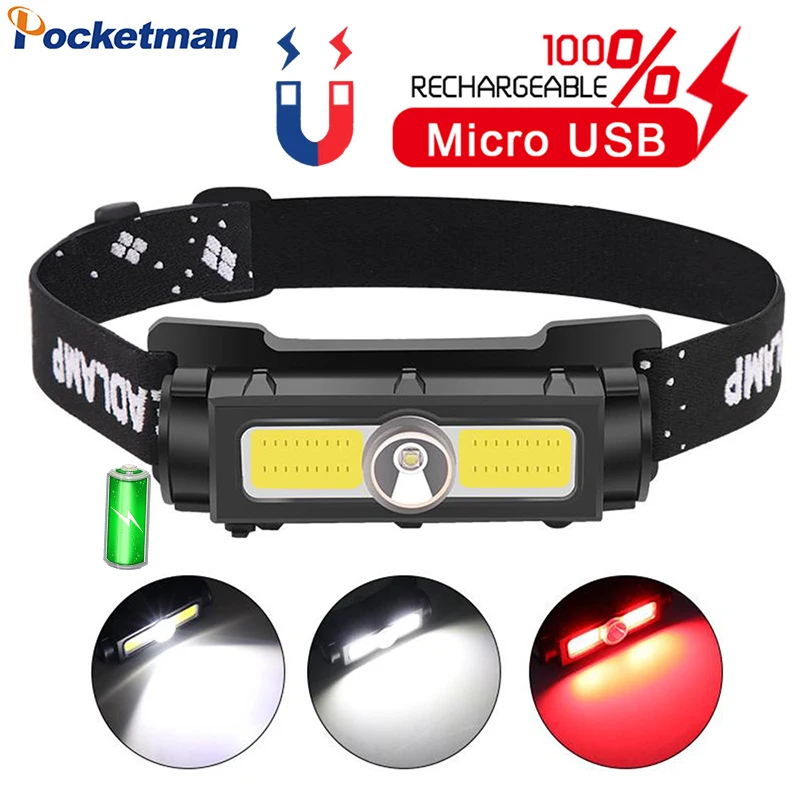 60000LM Most Powerful Headlamp USB Rechargeable Head Lamp Waterproof
