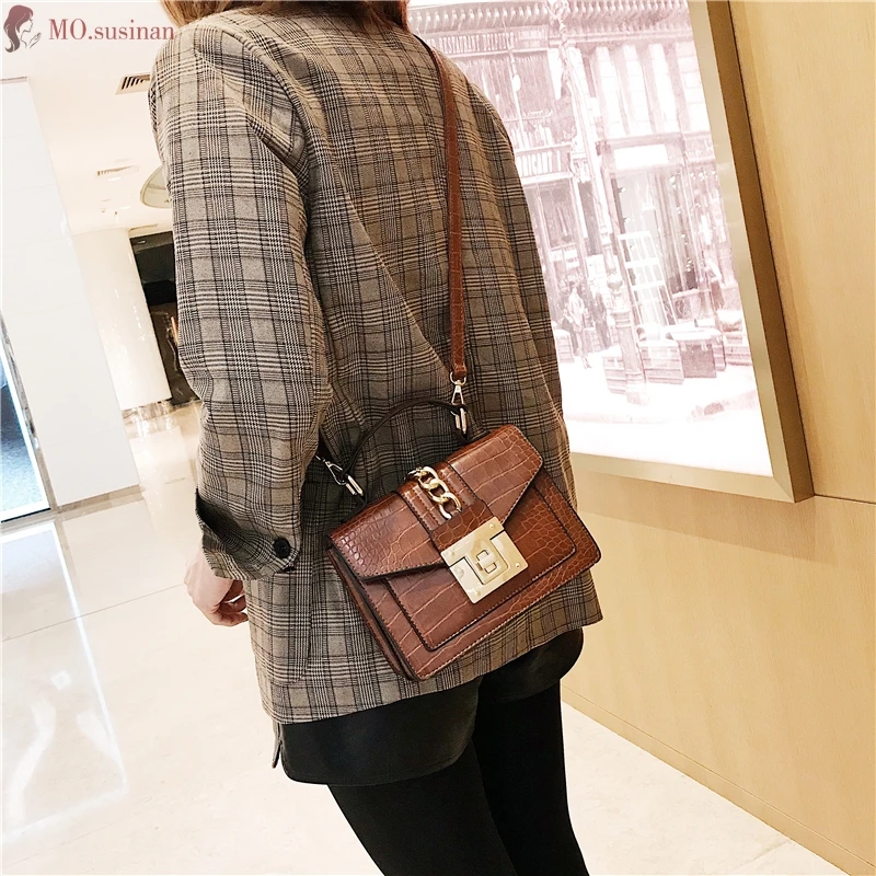 Women Bag Female Leather Handbags Small Messenger Bag Chain Flip Tote Crossbody Bags for Women Vintage Shoulder Bag Bolsos