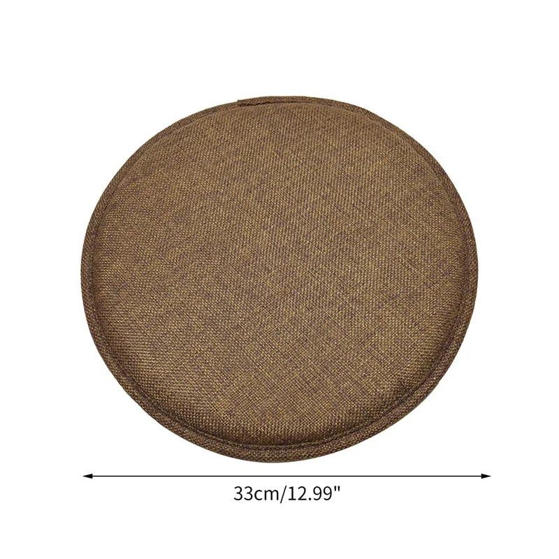 Brown 33cm Новое поступление, чехол для стула, круглый чехол для стула, Чехол для стула, упругий барный вращающийся стул, протектор для домашнего стула, Декор - Цвет: Brown 33cm