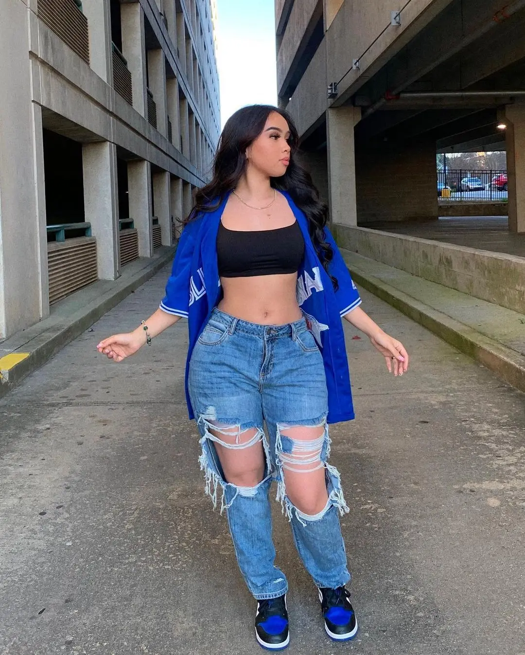 Boyfriend Jeans Fashion Loose Ripped Hole Straight Denim Pants For Women Street Trendy Casual Trousers XS-XL 2021 Summer New