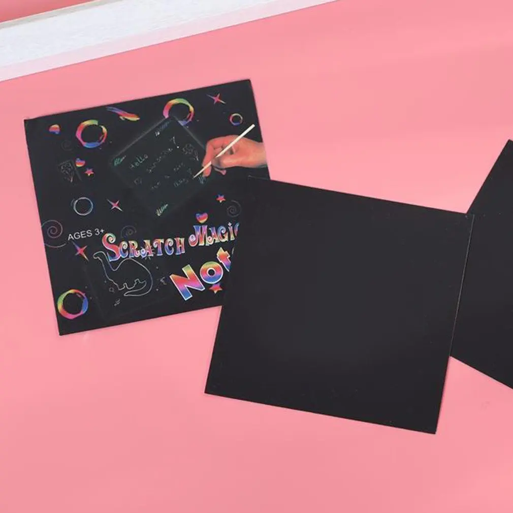 scratch art box of rainbow mini notes