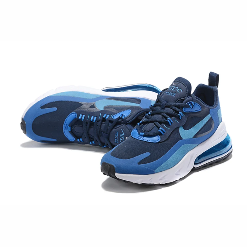 Оригинальные подлинные мужские кроссовки для бега Nike Air Max 270 React, спортивная обувь, классические уличные повседневные модные трендовые новые AO4971-400