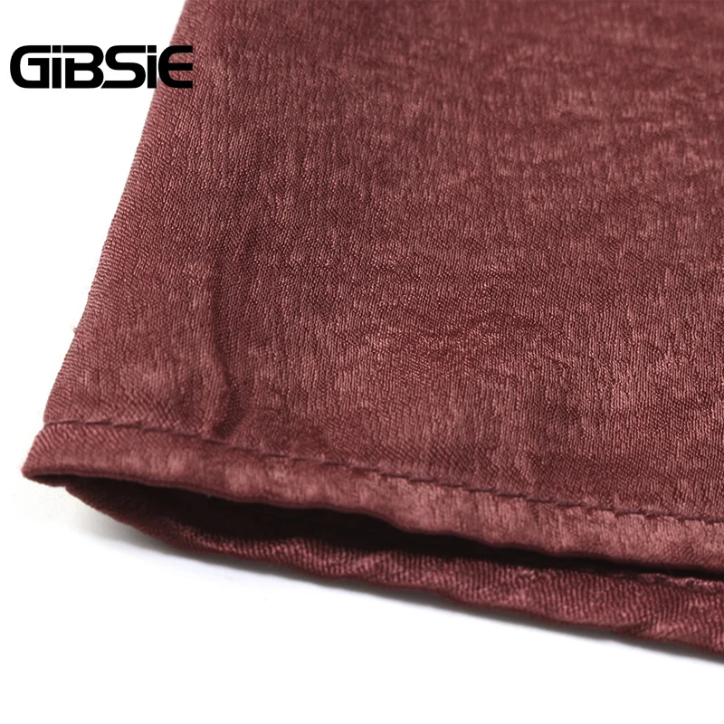 Женское атласное платье туника GIBSIE повседневное элегантное кружевное лоскутное
