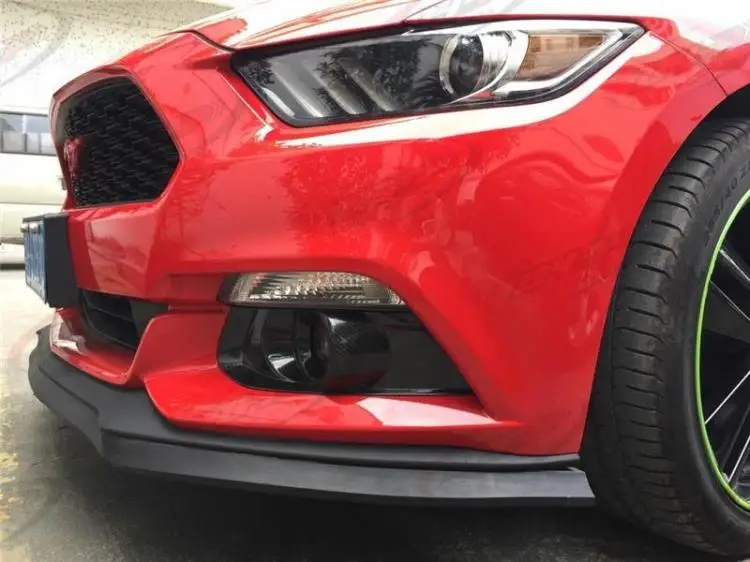 Подходит для FORD MUSTANG противотуманная фара, противотуманная фара, рамка из углеродного волокна, Модифицированная пара