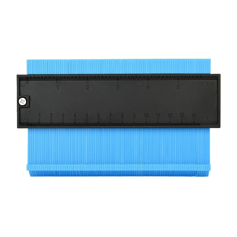 black and Blue Профиль датчик 6-дюймовый профиль репликатора края плитки профиль линейка для копирования нерегулярные Форма маркер инструменты - Цвет: black and Blue