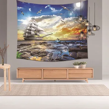 

Landscape Painting Tapestry Wall Hanging Printing Background Cloth Room Bedroom Home Decoration