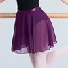 Girls Women Ballet Skirts Wrap Sheer Chiffon Tie Dance Skirts Adults Leotards Skirt Ballet Practice Dance Wear ► Photo 3/6