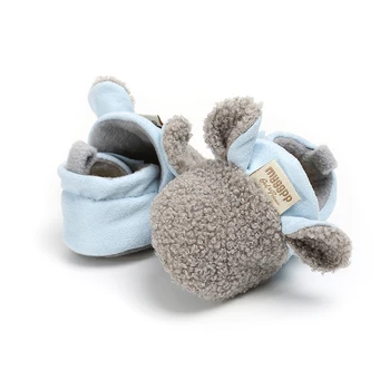 

2020 New Cute Newborn Baby Shoes With Toddler Baby Crawling Shoes Boy Girls Lamb Slippers Baby Soft Shoes First Walk