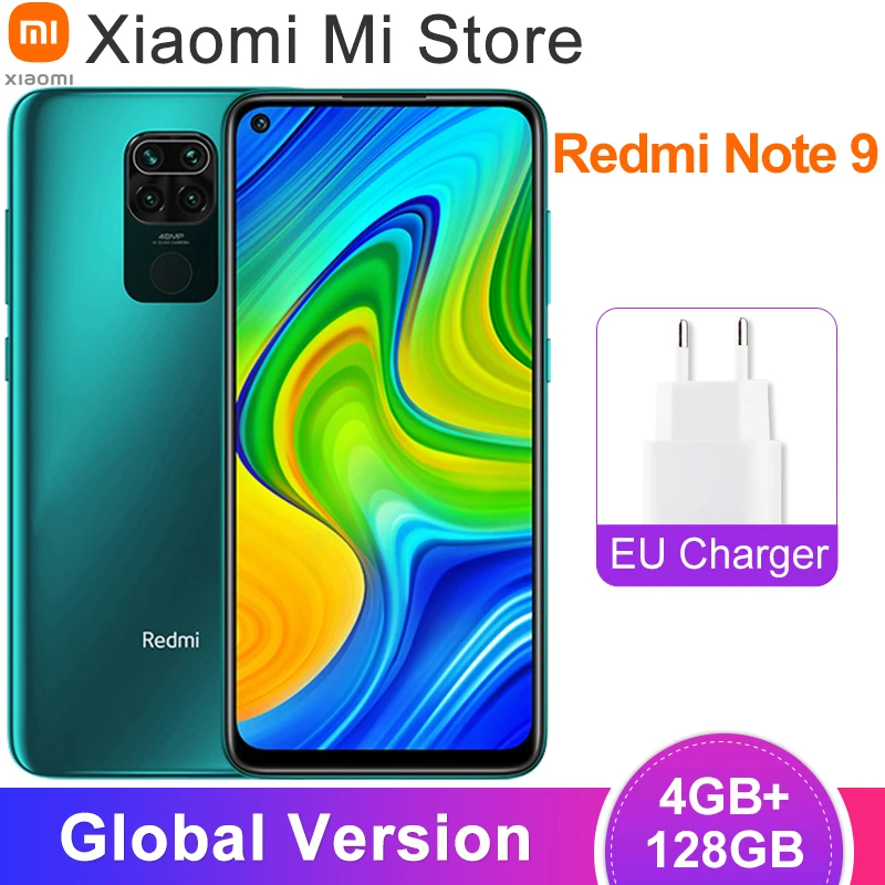 Смартфон Xiaomi Redmi Note 9 4 + 128 ГБ камеры 48 МП 6 53 дюйма 5020 мАч | Мобильные телефоны и