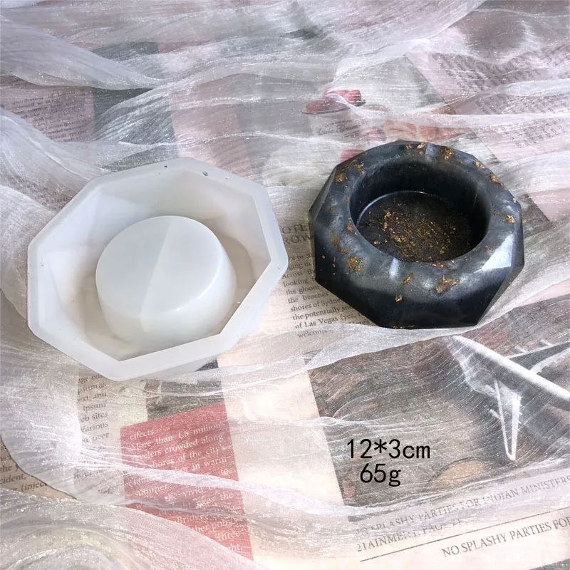 Silicone Mold Ashtray Resin Mold Heart Square Mold For DIY Resin UV