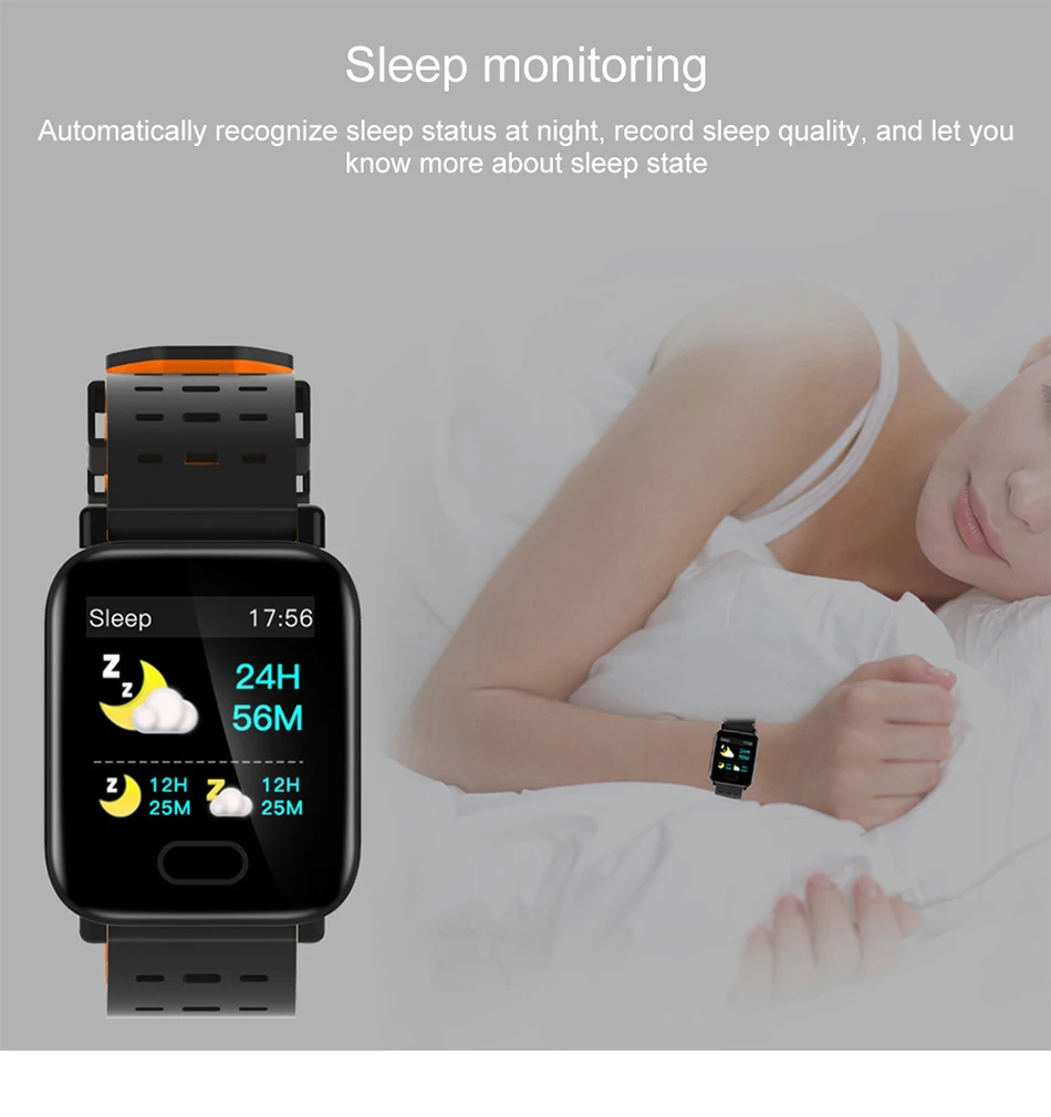 Blood Pressure Monitor Watch Tonometer On Wrist Medical Equipment Waterproof Measuring Pressure Smart Wrist Sleep Monitor