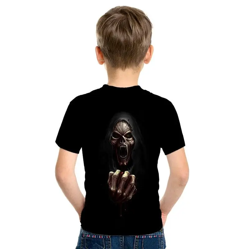 Nuevo Shantou estilo gtico camiseta de los nios 3D impreso Taro nios Топы moda manga corta verano calle ropa de los nios