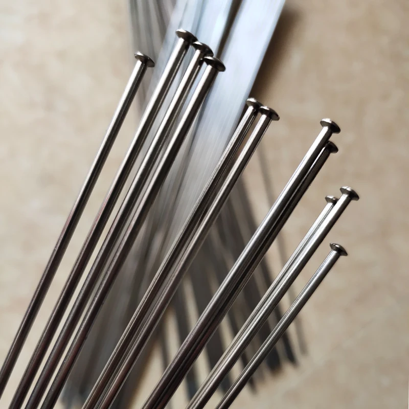Titanium сплава MTB/дорожный велосипед колеса велосипеда 2,0 спиц и прямой тянуть велосипедных спиц соски 28/32/36/44 шт