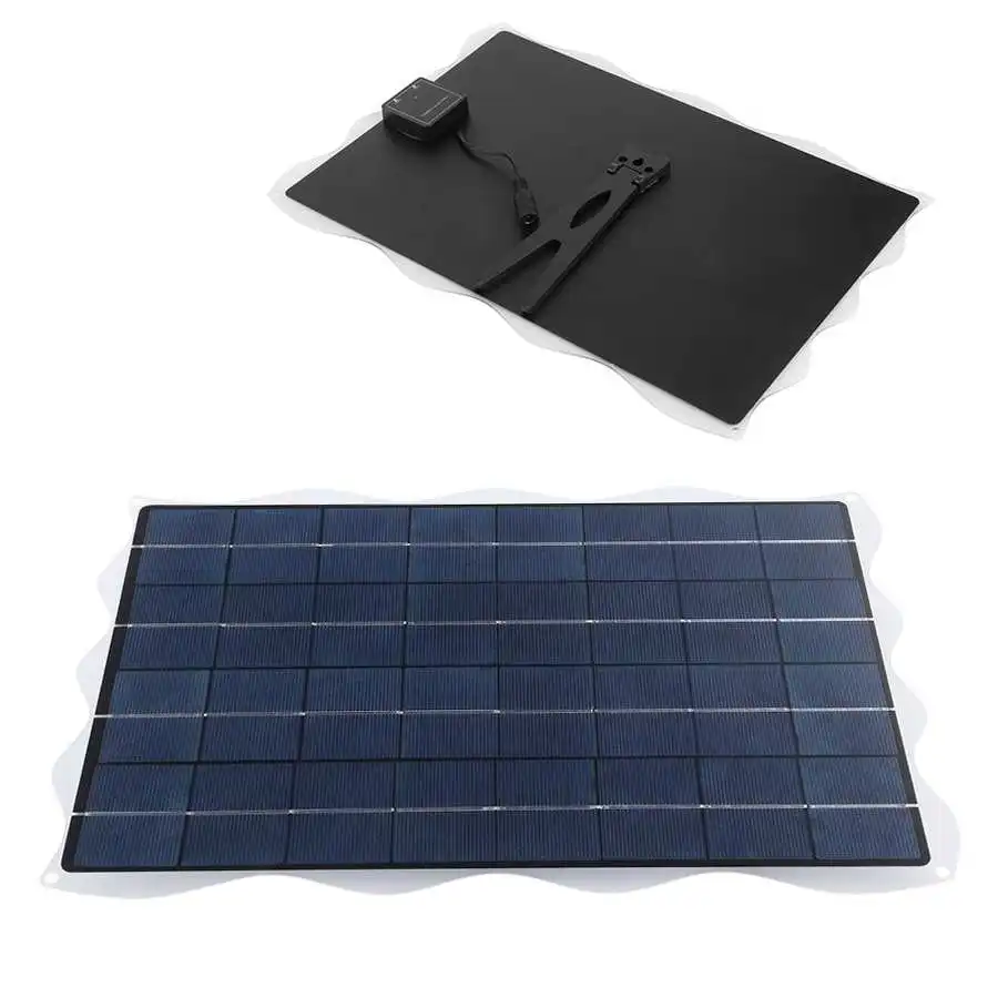 Painel de Energia Carregador de Bateria com Suporte para Viagens ao ar Solares para o Telefone Móvel e Luz Solar Livre Acampamento Piquenique Células 20w 18v de bateria com suporte para viagens ao