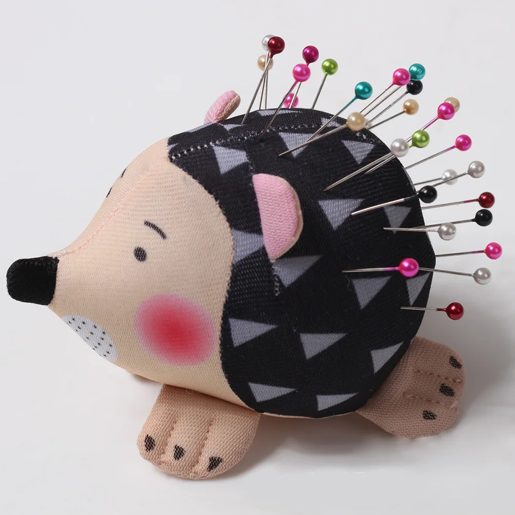

Portable Anti Falling Cute Patchwork DIY Soft Home Holder Cartoon Hedgehog Needlecraft Sewing Lightweight Practical Pin Cushion