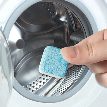 

12pcs Washing Cleaning Detergent Machine Cleaner Washer Effervescent Tablets for Household Clothing Cleaning Decoration