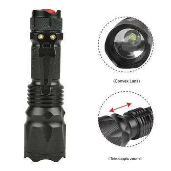 

LED Flashlight Hand 8000LM Lumens Torch Zoomable T6 Hiking Camping Light Led Flashlight Tactical Flashlight Flashlight