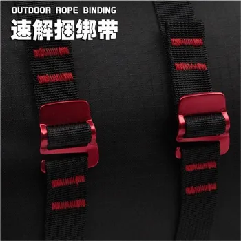

12 set = 24 pcs Outdoor Rope Banding Camping Quick-Release Tightening Belt Backpack Binding Belt Camping Rope