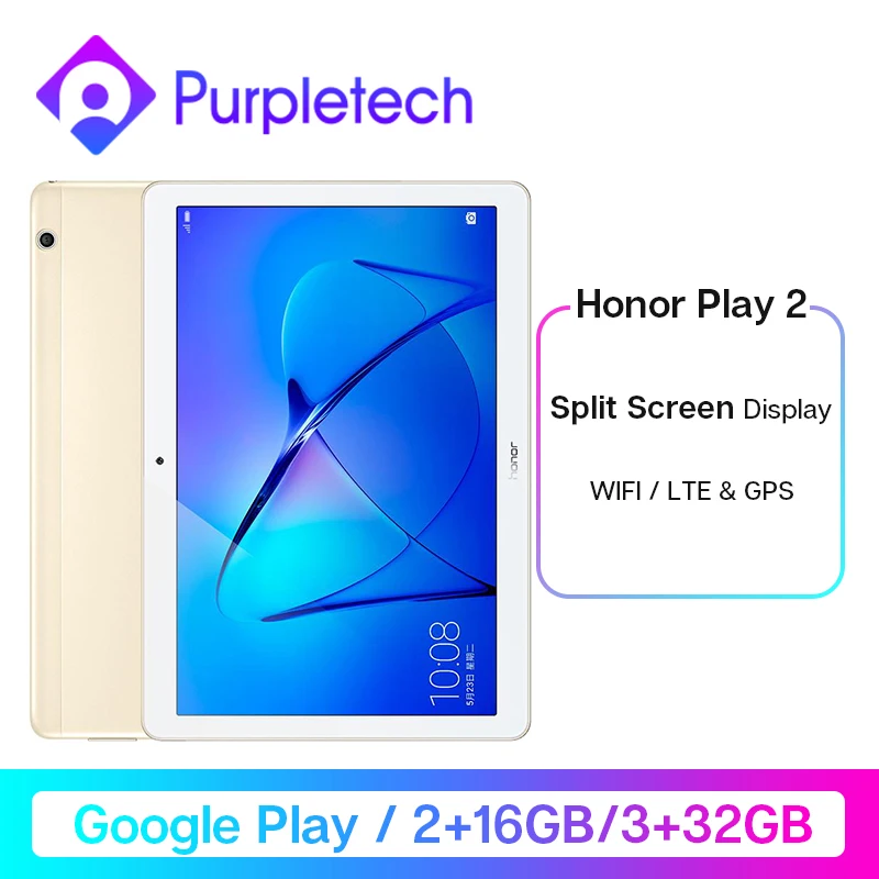 

Huawei Honor Play 2 Tablet Play2 Mediapad 9.6'' Snapdragon 425 Extend 128G SD Card Kids Tablet Android Wifi / LTE Google Play