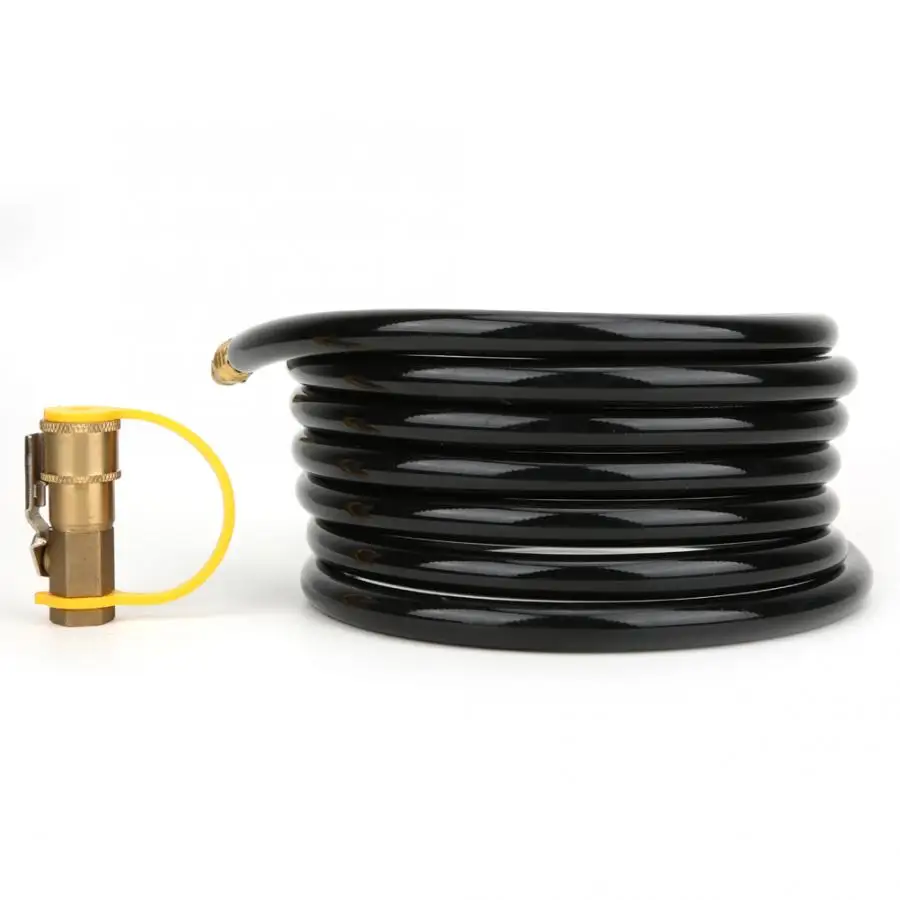 

20FT Propane Quick-Connect Hose + 1/4in RV Quick Connector for BBQ Grill Burners (US and Canada Connector) Easy And Secure
