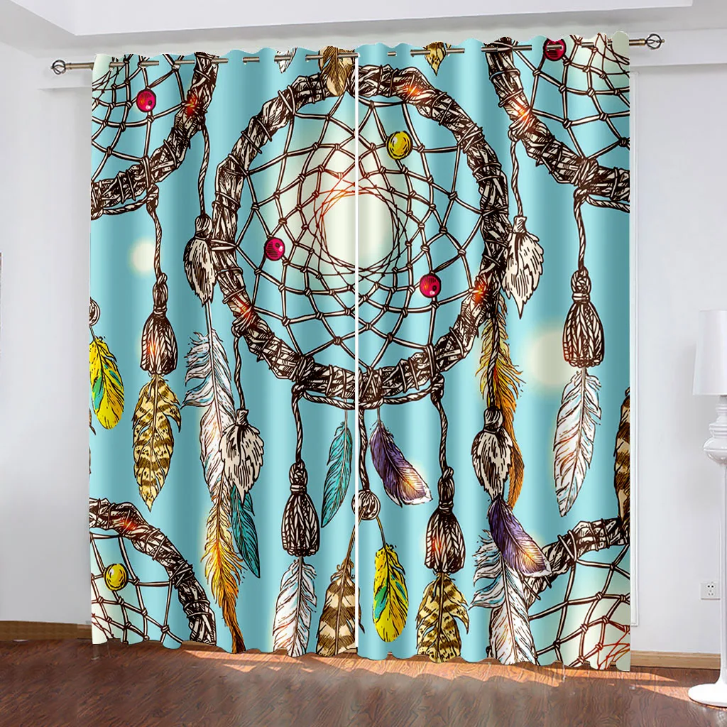 

Оконные шторы с 3D-принтом, современные занавески для гостиной, спальни, домашний декор, светонепроницаемые