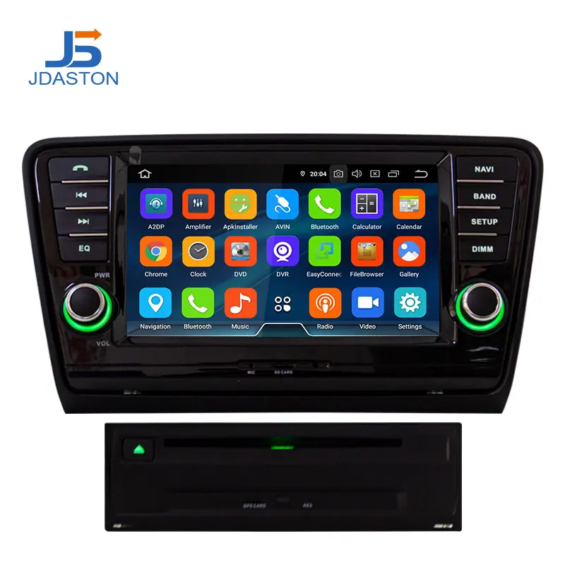 JDASTON Android 9,0 автомобильный dvd-плеер для SKODA Octavia 2013 мультимедийный стерео 2 Din Автомобильный Радио gps навигация ips wifi