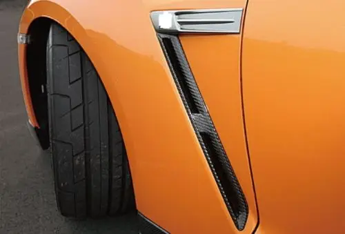 

Carbon Fiber Side Fender Air Vent Scoops for 2008-2014 Nissan GTR R35 2009 2010