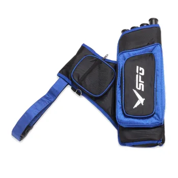 

510g Arrow Quiver 46 * 31cm Black/Blue/Red Four arrow tubes Sortable Brand new