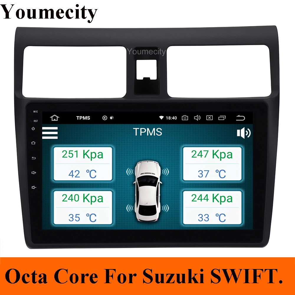 Youmecity Android 9 0 автомобильный DVD для Suzuki SWIFT 2008 2015 GPS Радио Видео Мультимедиа плеер