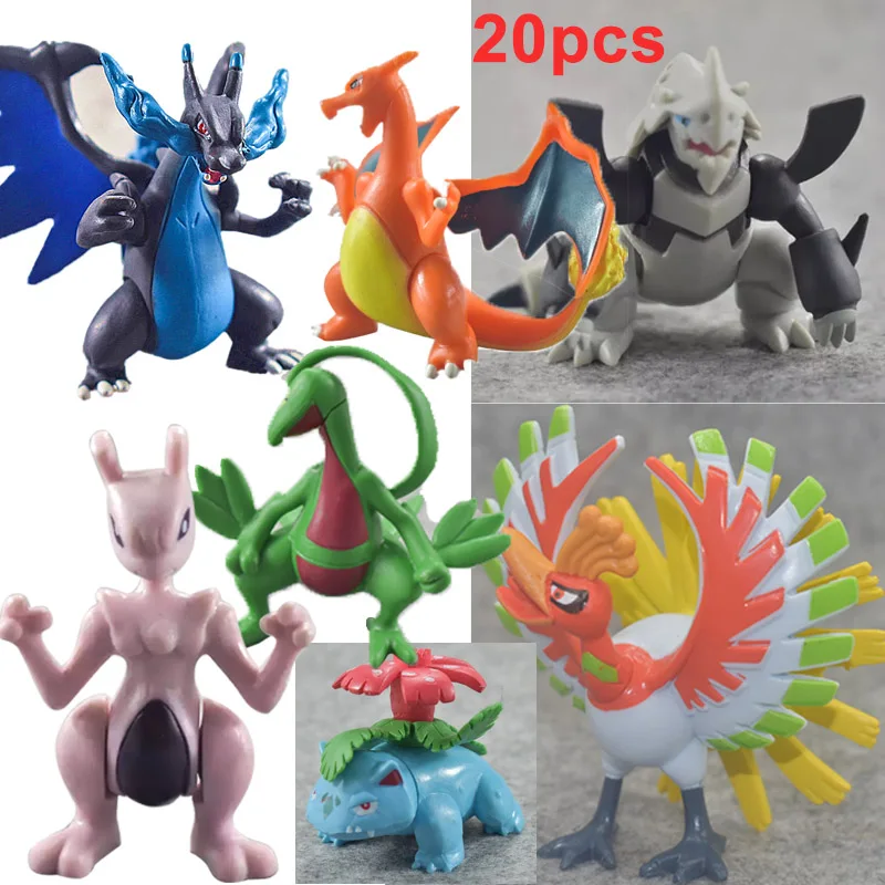 Карманные монстры Takara Tomy 8 см 20 шт. куклы Pokemon XY Пикачу Чаризард Evolution Charizardite