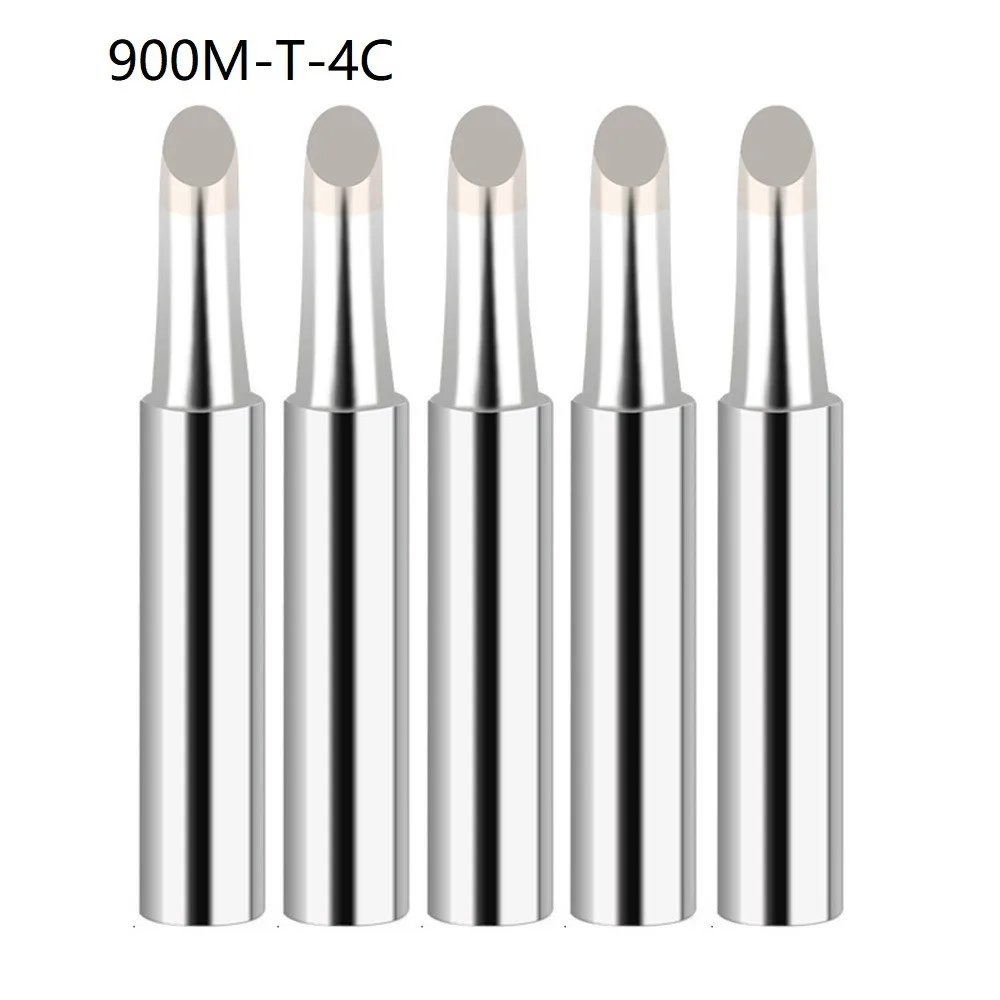 5Pcs 900M-T Copper Soldering Iron Tips IS/I/B/K/SK/2.4D/3.2D/1C/2C/3C/4C Lead-Free Welding Tips Head welding electrodes