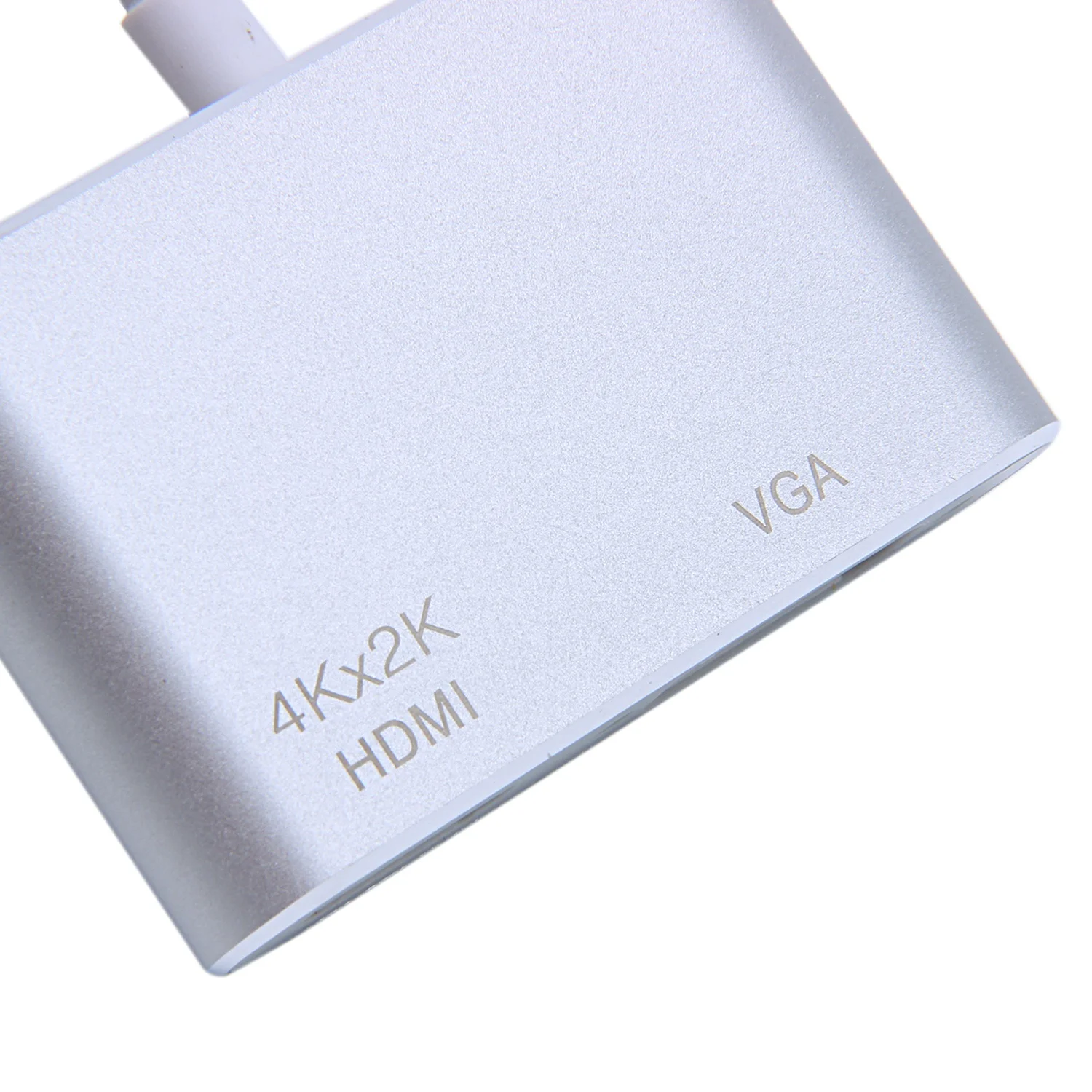 USB C к HDMI VGA адаптер, 2 в 1 Тип C к VGA HDMI 4K конвертер UHD концентратор