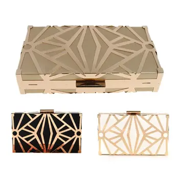 

Geometric Geometric Women Clutch Bag Box Evening Party bags Chain Shoulder Purse Evening Bag For New Year Christmas Gift purses