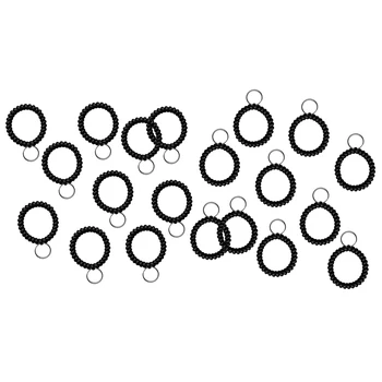 

20Pcs Key Ring Wrist Band Key Chain for Scuba Diving Hiking Walking Fishing